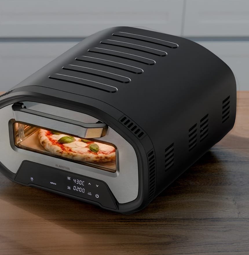 Une pizza cuite dans le Klarstein PizzaForno