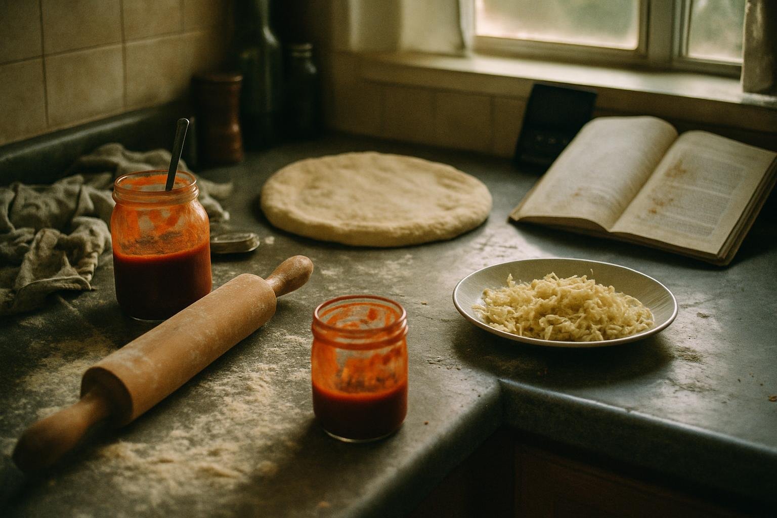 Image de pizzas maison avec erreurs courantes en cuisson, conseils pour améliorer la recette.